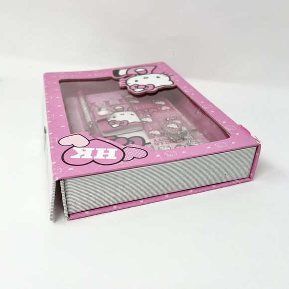 Rare Sanrio 2014 Hello Kitty Diary W/lock Pen Stickers Mini Journal And Box - Picture 10 of 12